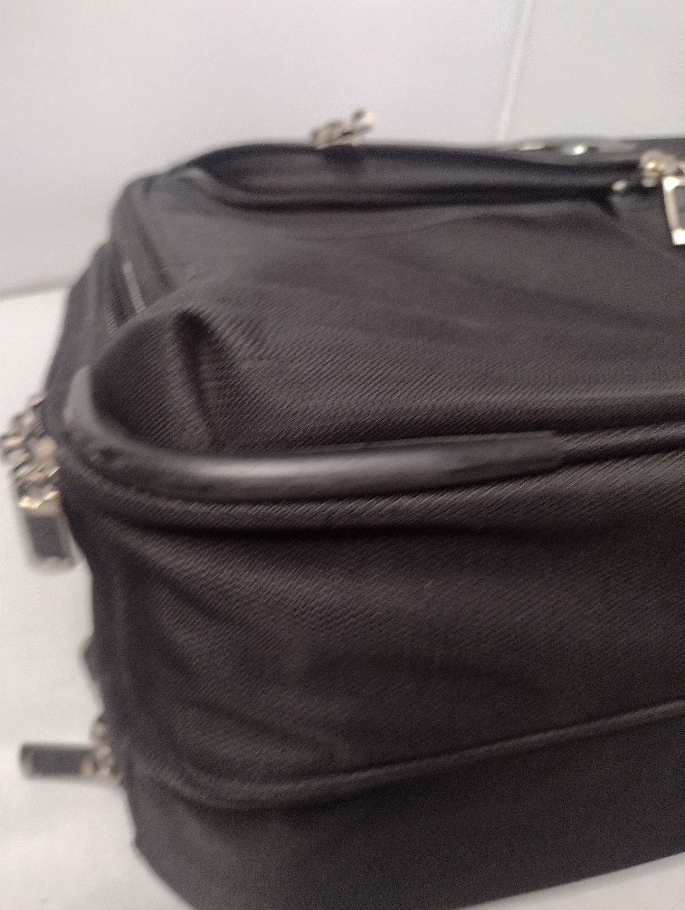Eddie Bauer Bag Laptop Briefcase Carry on Case Canvas Black